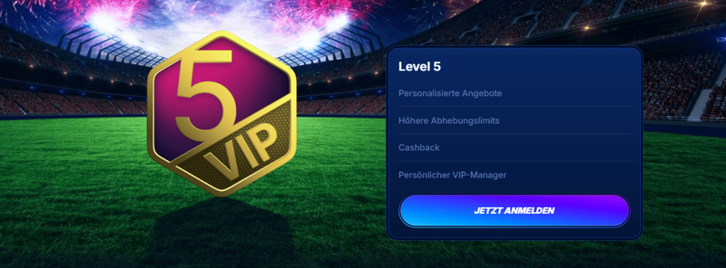 Boomerang Bet VIP-Programm Level 5 – Cashback, persönlicher Manager und exklusive Angebote im Online-Casino 2026