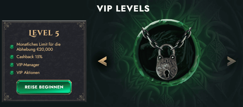Hero Spin Casino VIP Programm 2025 – Level 5 mit 15 % Cashback und monatlichem Limit bis 20.000 €